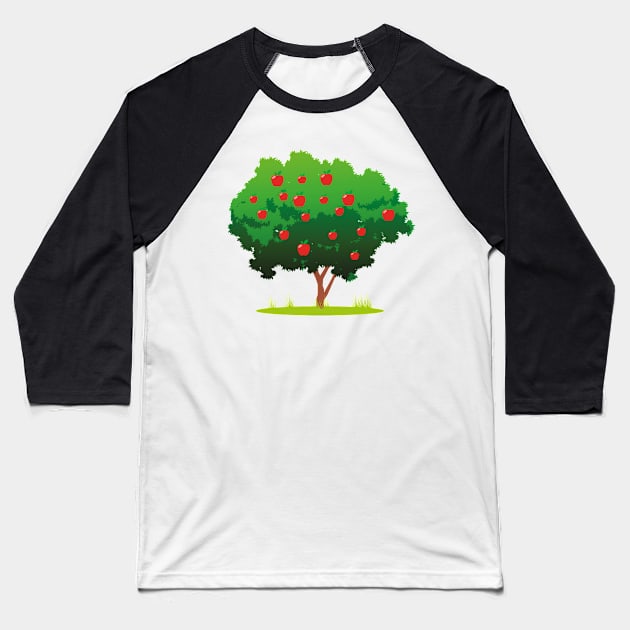 apple tree Baseball T-Shirt by skaterly